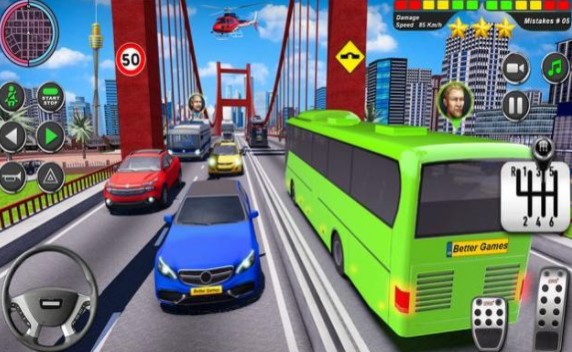 公共汽车驾驶仿真器游戏-插图2