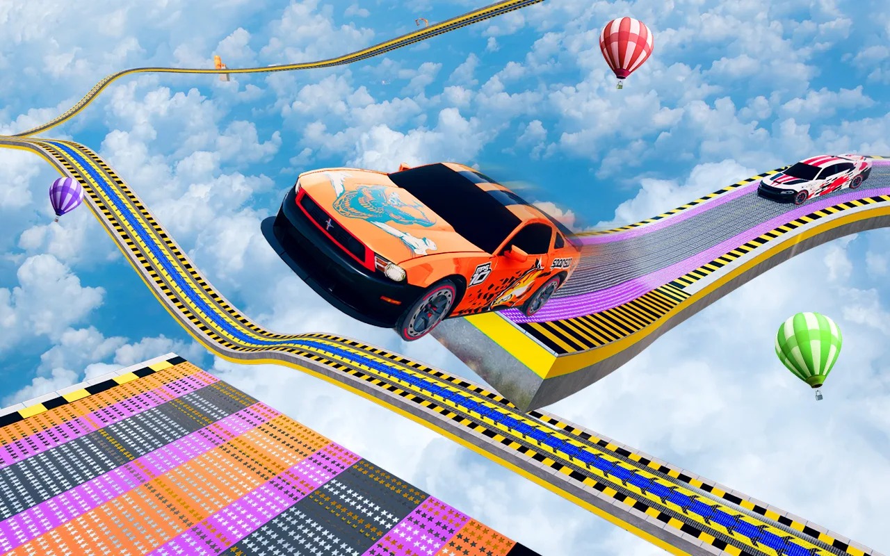 汽车坡道飞跃-插图1