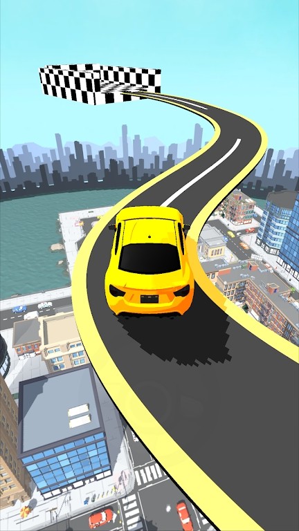 天空赛道驾驶赛车游戏-插图1