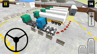 模拟3D大卡车