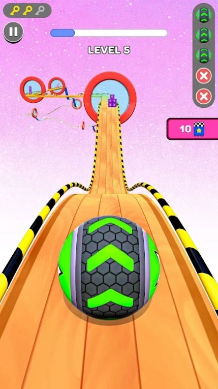 天空滚动球冲刺 天空滚动球冲刺